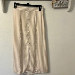 🌻 LC Lauren Conrad Stripe Midi Skirt
